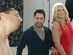 Crazy fan stalks male porn industry star until she can fuck him
