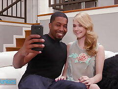Tiny Platinum-blonde (Hannah Hayes) Cheats On Her Beau With (Isiah Maxwells) Big Man sausage - Reality Junkies