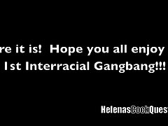 Helena Price - My first-ever decent Phat BLACK Pink cigar GANBANG!  With internal ejaculation eating cheating hubby in chastity!