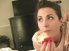 Helena Price Munching 1 - and some stretching...