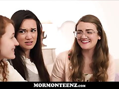 4 Mormon Nubile Step-sister Wives Ejaculation Together After Prayer
