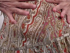 Two ladies one mature step-mother and fake penis