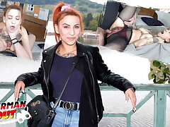 GERMAN SCOUT - HAIRY BITCH VANESSA Crimson PICKUP AND RAW FUCK