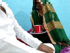 Parent in low called on the excuse of swallowing tea and ravage