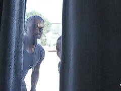 Marilyn's masturbation interrupted by 2 pals of her father toughly DPed BIW027