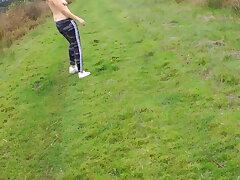 Just a lil' bare-breasted walk