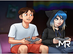 SummertimeSaga - Lovely Girl Enjoys Rock and Video Games E1 #