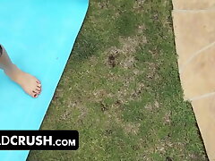 Dad Kick - Tastey Daughter Easing Stepdaddys Tension