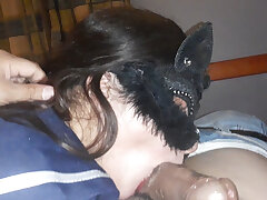 School Lady licking my nut