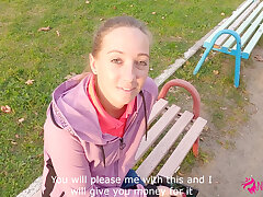 Pickup pornography - Bashful Teenage babe gives bj in entrance