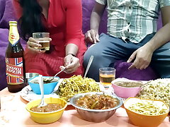 The dominatrix made sensational food for the sahib and while licking food she kissed the pussy Hindi with jaw-dropping voice