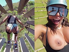 BANGBROS - Miles Lengthy On Vacation With Bootylicious Cuban MILF Luna Star, Zip Lining And Having The Time Of Their Lives