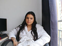 my stepsister shows the entire university that she is not lesbian- Melanie Caceres- Milan (el grafield)- porno in Spanish.