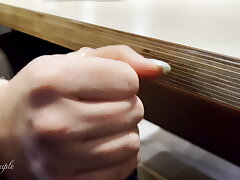 Blowjob and Hook-up in swift food restaurant and muddy cum shot - very risky :P