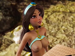 Disney Futa - Raya gets creampied by Jasmine - Three dimensional Porn