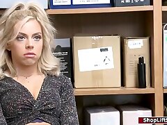 Teenage caught stealing fucked by guard