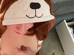 My bf fucks me in the caboose and gullet with his big man-meat