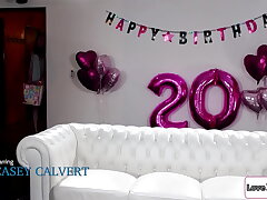 Birthday gal smashes her bff with a string on