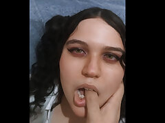 Teacher drills the face of his fave student. Submisse college girl.