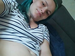 Masturbating furry teen