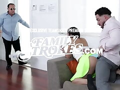 Teen BFFs go girl/girl on each other after grease grappling