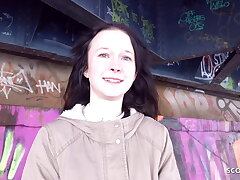 GERMAN SCOUT - FLEXIBLE Bashful Little GIRL PICKUP AND FUCK AT REAL STREET CASTING
