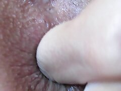 Extraordinary close up assfucking play and finger-tickling bulls eye