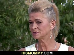 Grandma seduces her son's GF