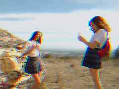 Teens Natalia Nix And Freya Parker Taunt Before Nasty Sex