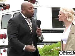 Sexy Horny Woman (lynna nilsson) With Enormous Fun bags Railing Beef whistle In Office movie-23