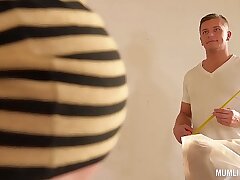 Rich Mother flirts with Handyman for Hard Anal Sex