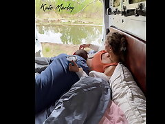 Finger-tickling Kate Marley in Nature - Real Outdoor Orgasm