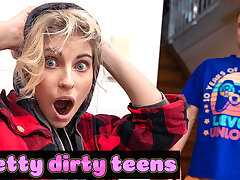 DEVIANTE - What the fuck dude, you're a girl?! School teenage finds out his finest pal has a cunt and pert innate globes