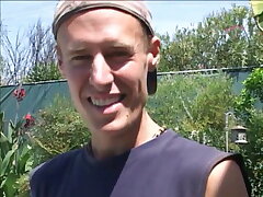 Huge-chested whore gets plumbed outdoors