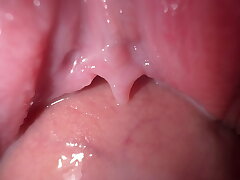 Close up fuck teen stepsister, amazing creamy labia