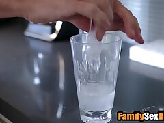 Sneaky stepdad stepmom with pills to fuck his daughter-in-law