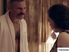 step Mother witness parent cuming on stepdaughter