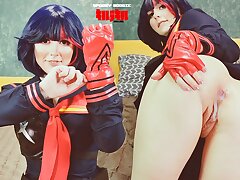Ryuko Matoi was poked by Bare Educator in all crevices until anal internal ejaculation - Costume play KLK Spooky Boogie