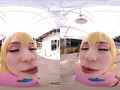 Fuck Slender Honey Lilly Bell As Queen Peach In Virtual Reality Hard-core Parody