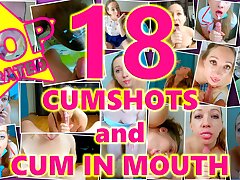 Finest of Amateur Jism In Jaws Compilation! Huge Multiple Cumshots and Deep throat Creampies! Vol. 1