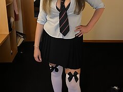 Pam & Ed Messiest Devon fledgling pussy porked school chick youthfull and old massive wagging tits school uniform high high-heeled slippers s