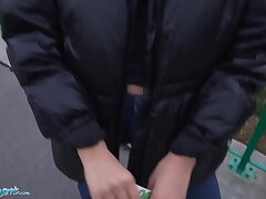 Public Agent Alyssa Bounty Basement Anal Fuck After Hitchhiking
