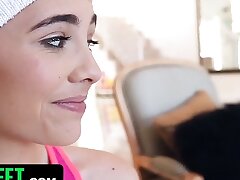 TeamSkeet - Busty Petite Teenie Gets Her Undies Torn And Tight Pussy Drilled By Stepbro's Yam-sized Man meat