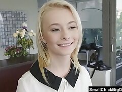 Skinny Towheaded Barely legal Teenage Boinked and Cum Covered