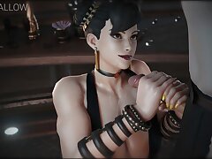 Street Fighter - Chun-Li Trunk Sucking & Drinking (Sound)