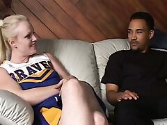 Bisexous black guy gets bootie plowed by platinum-blonde