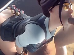 Fortnite - Rook on Her Knees Blowjob Cartoon (Soun)