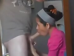 Prick Blowing Cutie In Glasses Takes Facial cumshot