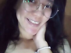 ultra-cute Japanese nymph alone at home 357