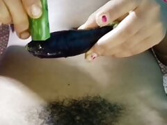 Masturbating with brinjal (part-2)